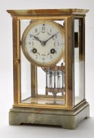 Lot 1120 - A late 19th Century French onyx and gilt brass...