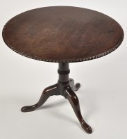 Lot 1166 - A George III mahogany tilt top occasional...