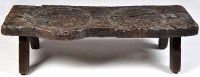 Lot 1190 - A 17th Century, or earlier, dark stained wood...