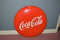 Lot 39 - 'Coca-Cola' enamel advertising sign, of...