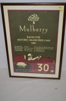 Lot 97 - A poster advertising the races of four...
