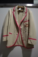 Lot 209 - A c.1910 Pembroke college, Oxford cream woolen...