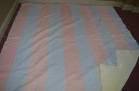 Lot 252A - An early 20th Century Durham quilt with blue...