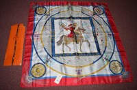 Lot 257 - A Hermes 'Faux D'Artifice' scarf, designed by...
