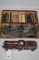 Lot 308 - A Hornby clockwork 0-gauge 0-4-0 tank...