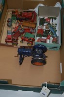 Lot 312 - A Chad Valley Fordson tractor; together with...