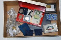 Lot 389 - A George VI crown, 1951; two £1 bank notes;...