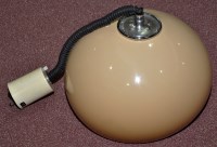 Lot 918 - A 1970's plastic and chrome ceiling light with...