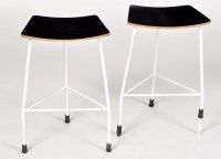 Lot 919 - A pair of Vintage plywood and painted metal...