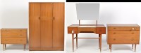 Lot 922 - A mid 20th Century four-piece bedroom suite,...