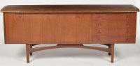 Lot 939 - Dalescraft: a 1960's teak sideboard, fitted a...