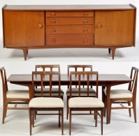 Lot 943 - Younger Ltd.: an eight piece teak dining room...