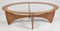 Lot 956 - G-Plan: a teak 'Astro' pattern oval coffee...