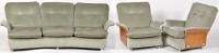 Lot 976 - A vintage G-Plan teak and button upholstered...