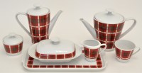 Lot 1038 - Winterling, Bavaria: a plaid pattern tea...
