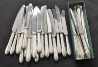 Lot 178 - A set of ten Elizabeth II silver and steel...