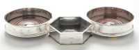 Lot 183 - A pair of Elizabeth II silver mounted wine...