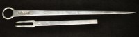 Lot 215 - A George III silver meat skewer, by John Lambe,...