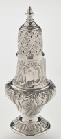Lot 237 - An Edwardian silver sugar caster, by Sibray,...