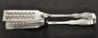 Lot 248 - A pair of George IV silver asparagus tongs,...