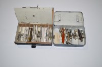 Lot 25 - Lure boxes: Vintage Wheatley japanned lure box,...
