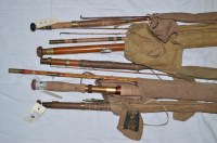 Lot 53 - Farlow & Co: a two-piece 10ft. split cane fly...