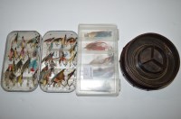 Lot 107 - An ''Alvey'' circular brown bakelite fishing...