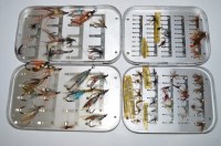 Lot 182 - Two Wheatley Silmalloy aluminium fly cases...