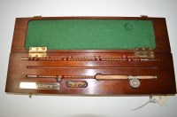 Lot 260 - A miniature split cane three-piece fishing rod...