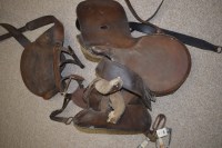 Lot 285 - An Owen & Co. patent brown leather lady's side...