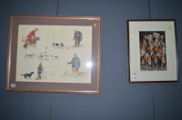 Lot 370A - After Ros Goody - sportsman and their dogs,...