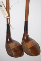 Lot 412 - Two hickory shafted drivers by Robert.Simpson,...