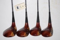 Lot 436 - A set of four steel shafted dry-weighted...