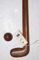 Lot 455 - A Sunday golf walking stick, 86.5cms long;...