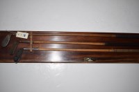 Lot 472 - Three hickory shafted irons, by Henry Vardon;...