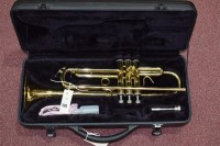 Lot 1503 - A modern brass trumpet by Earlham, artist...