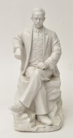 Lot 35 - Chinese white ware figure of a seated official,...