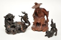 Lot 50 - Chinese bronze Buddhist lion and cub, the lion...