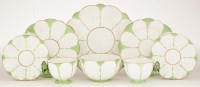 Lot 143 - Aynsley part 'Green Butterfly' tea service,...