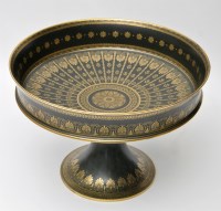 Lot 189 - French Dore à Sevres comport, with green...