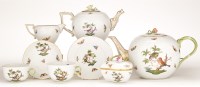 Lot 192 - Composite 'Herend Rothschild' pattern tea...