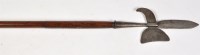 Lot 206 - A 19th Century steel mounted Halberd, the...