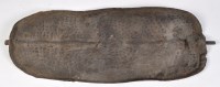 Lot 220 - A South Sudauese tribal shield, of rhinoceros...
