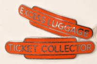 Lot 235 - Two mid 20th Century railway enamel ''Ticket...