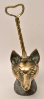 Lot 244 - A 19th Century brass mounted doorstop, of fox...