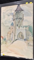Lot 331 - Anthony Gross (1905-1984) ''Pont Valentré,...
