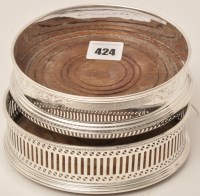 Lot 424 - An Elizabeth II silver wine coaster, by A....