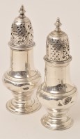 Lot 450 - A George III silver pepper caster, by Samuel...