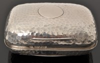 Lot 470 - A Victorian silver soap box, by Drew & Sons...