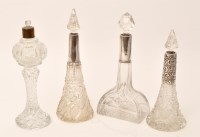 Lot 474 - A late Victorian trumpet shaped cut glass...